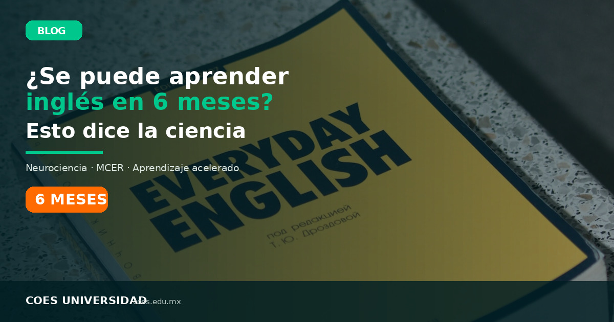 ¿Se puede aprender inglés en 6 meses? Esto dice la ciencia